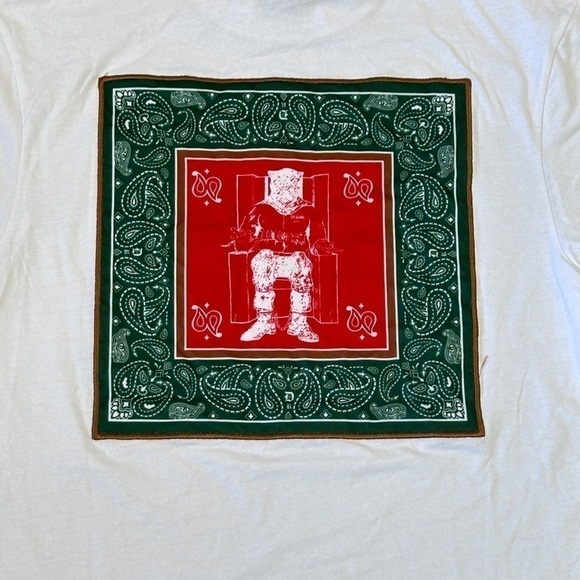 NWT Death Row Records Paisley Chair Logo Tee in White - Picture 4 of 8